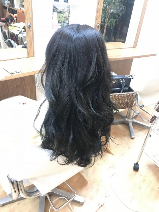 巻き髪風デジタルパーマ&美髪髪質改善