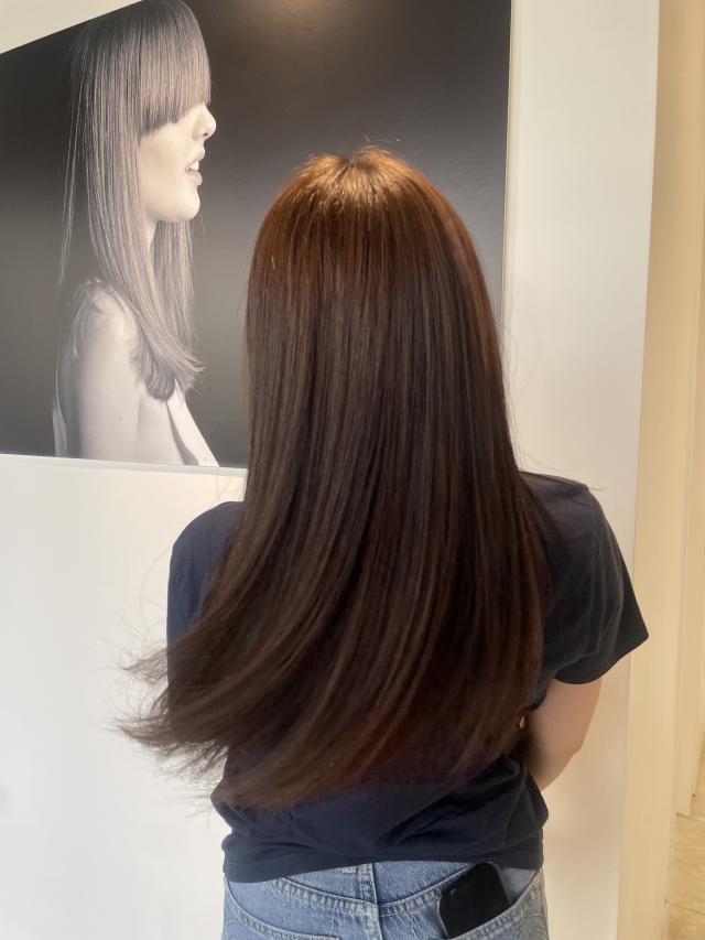 お客様一人ひとりの髪ダメージに合わせた、自然なストレートパーマです!