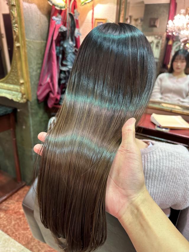 髪質再生トリートメント+高補修ケアカラー
