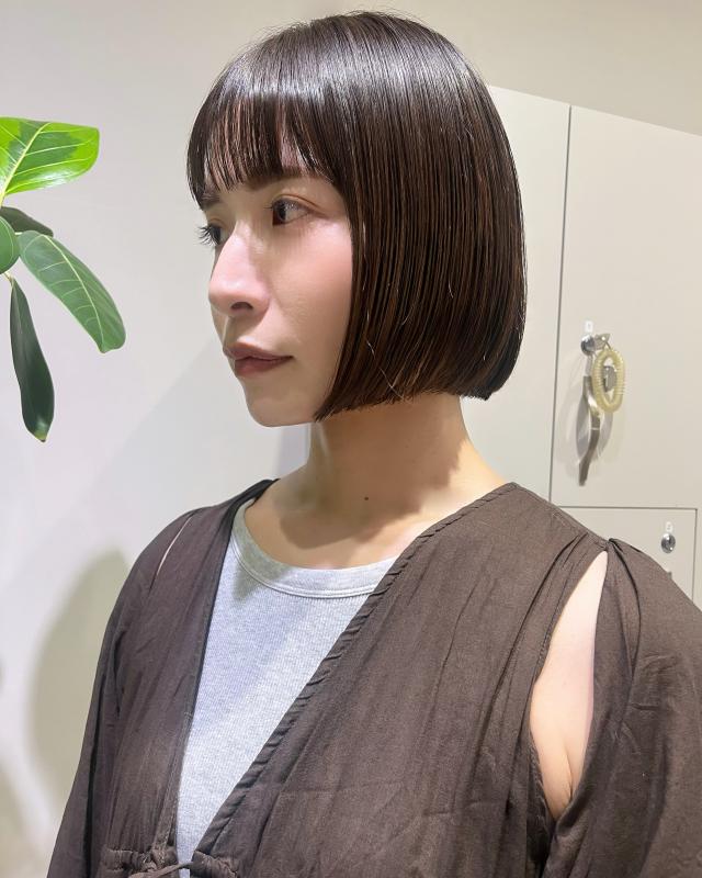 前髪カット+カラー