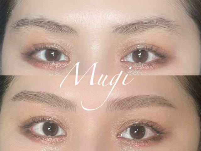 ハリウッドブロウリフト【HBL】毛流れ矯正パーマ+Wax+間引き