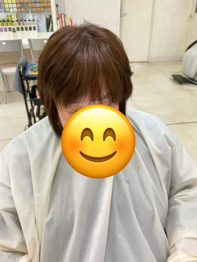 前髪クロスパーマ