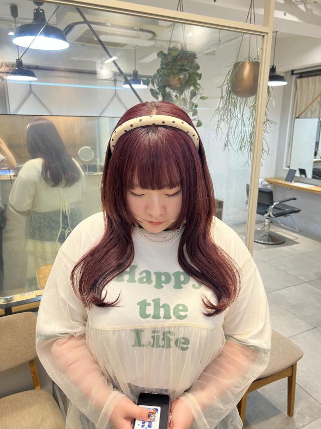 カット+ケアカラー《前処理トリートメント付き》