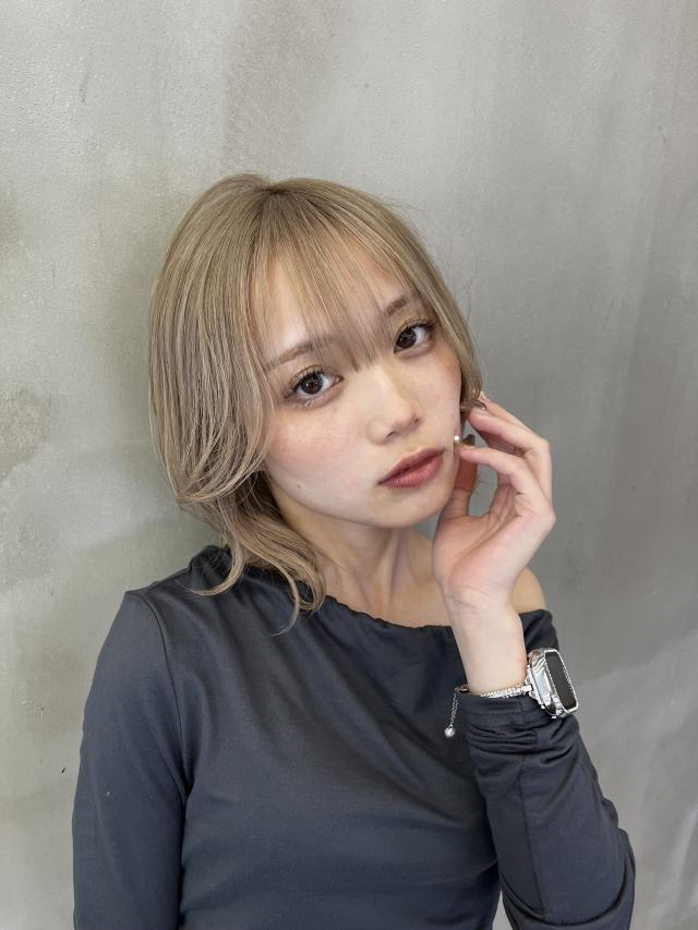 平日19:30~ダブルカラー(ブリーチ+ワンカラー)+クイックトリートメント