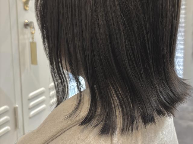 似合わせカット+透明感カラー