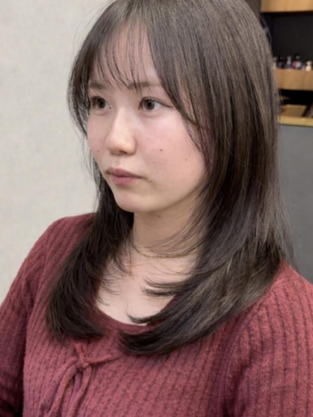 20:30~カットトリートメントのモデルさんをさせていただきますボブからミディアム ロング 2から3センチ程切ります