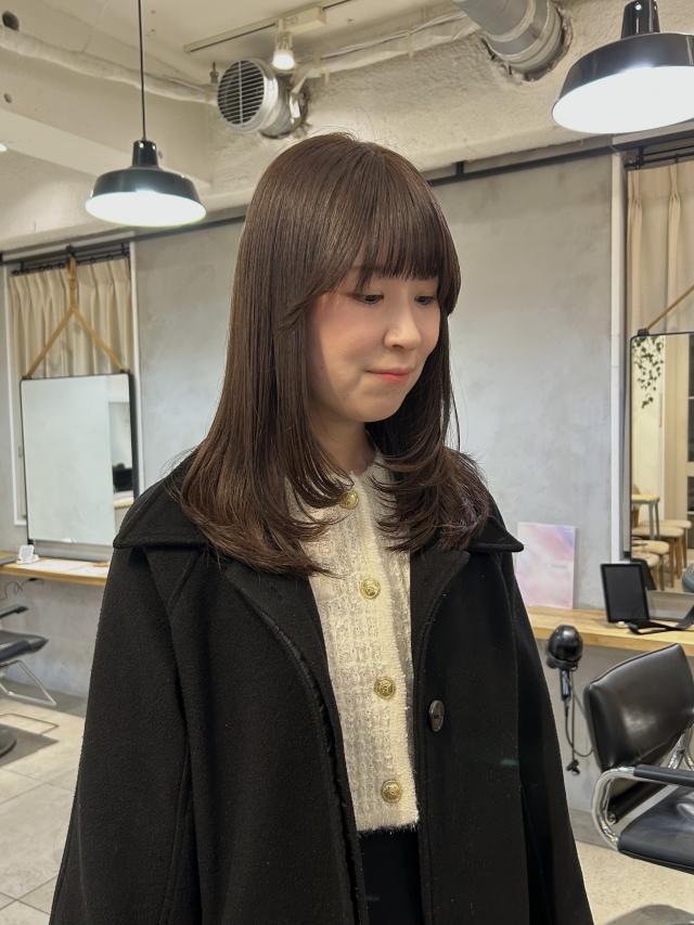 前髪カット+カラー+オージュアクイックトリートメント
