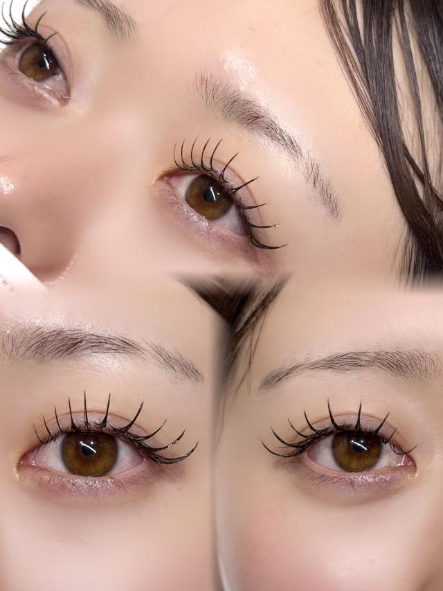 【撮影モデル】オフありLED まつげエクステ100本〜