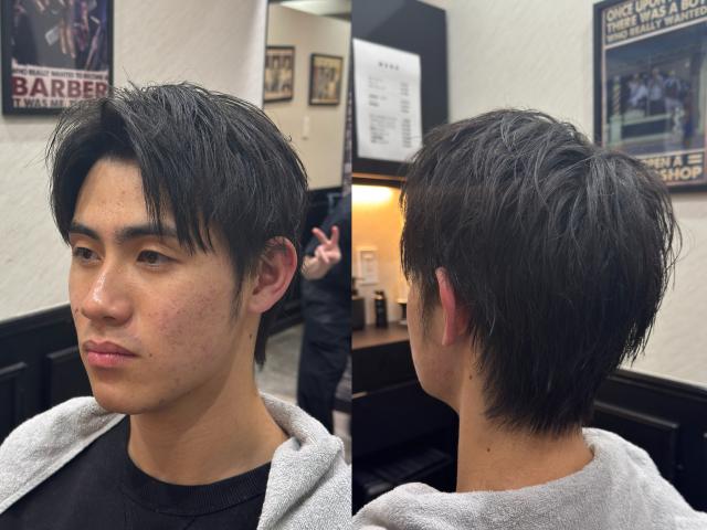 白髪染め+メンズカット+シャンプー+スタイリング