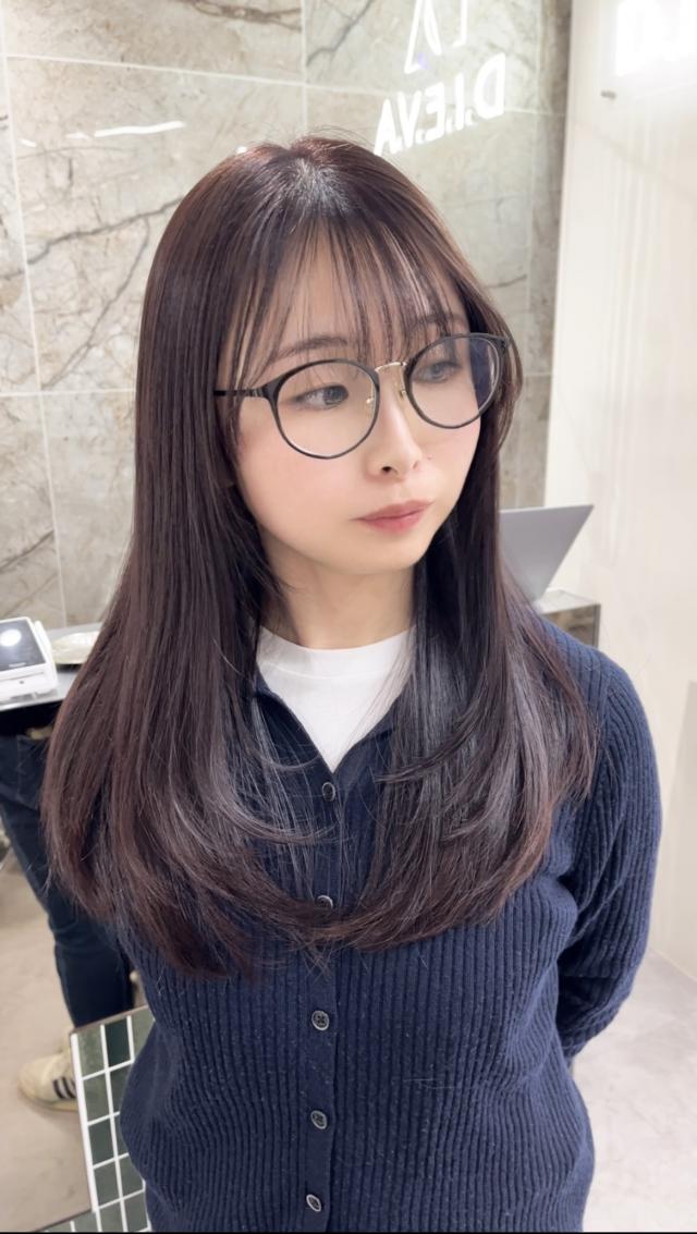 🫧平日限定🫧【カット➕ケアカラー➕髪質改善シルクトリートメント🪽】