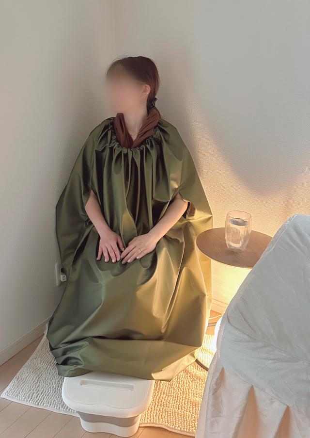 託児付き🌿よもぎ蒸し40分&耳つぼジュエリー両耳合計10粒(耳マッサージ付き)