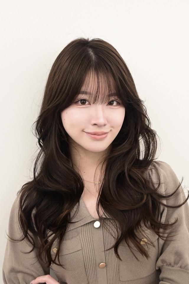 【迷ったらコレ‼️】小顔になれるカット💝➕艶カラー🌈➕韓国式手触り改善トリートメント🩵
