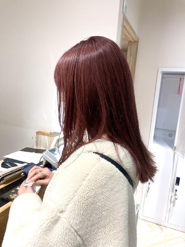 【モデルさん限定価格】艶カラー+プチトリートメント+スタイリング