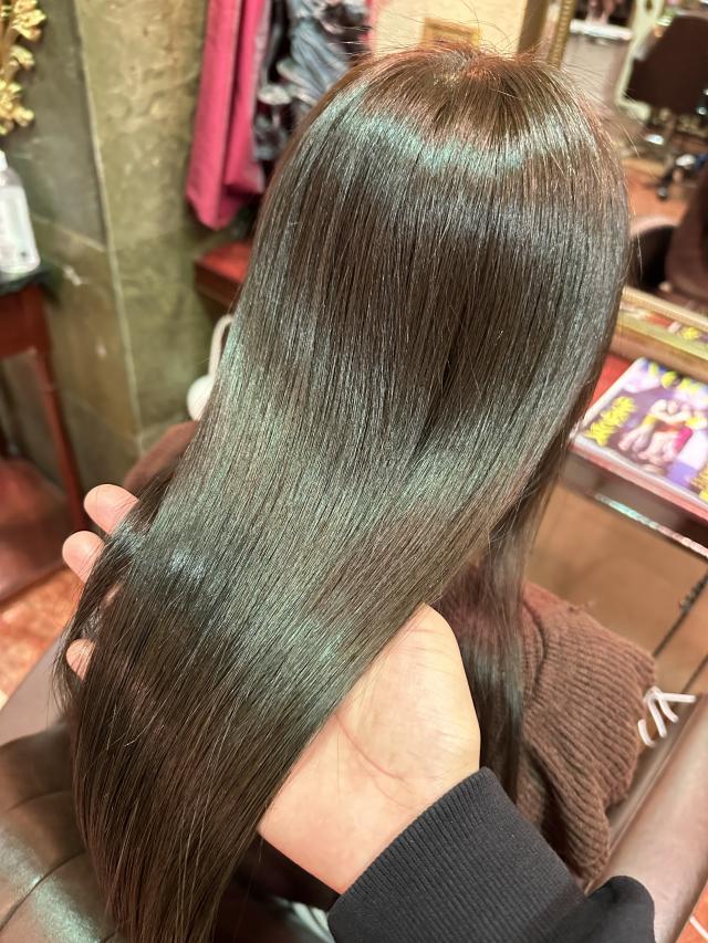 骨格矯正カット+高補修ケアカラー+髪質改善トリートメント