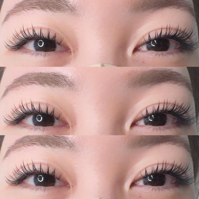 【モデル様】フラットラッシュエクステ100本〜🫧