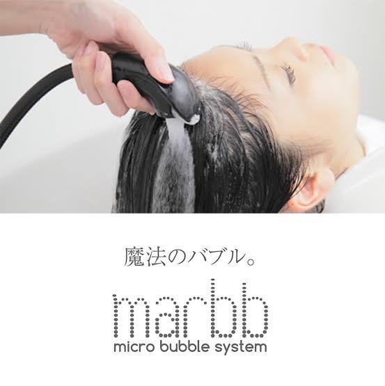1人1人に合わせたカットとマイクロファインバブル(marbb)で艶々の髪に!