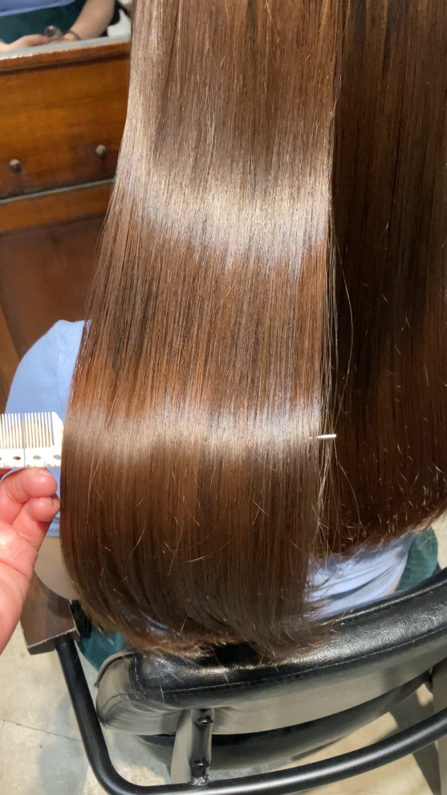 ナチュラル縮毛矯正+クイックトリートメント🌿¥13100→8800🫧