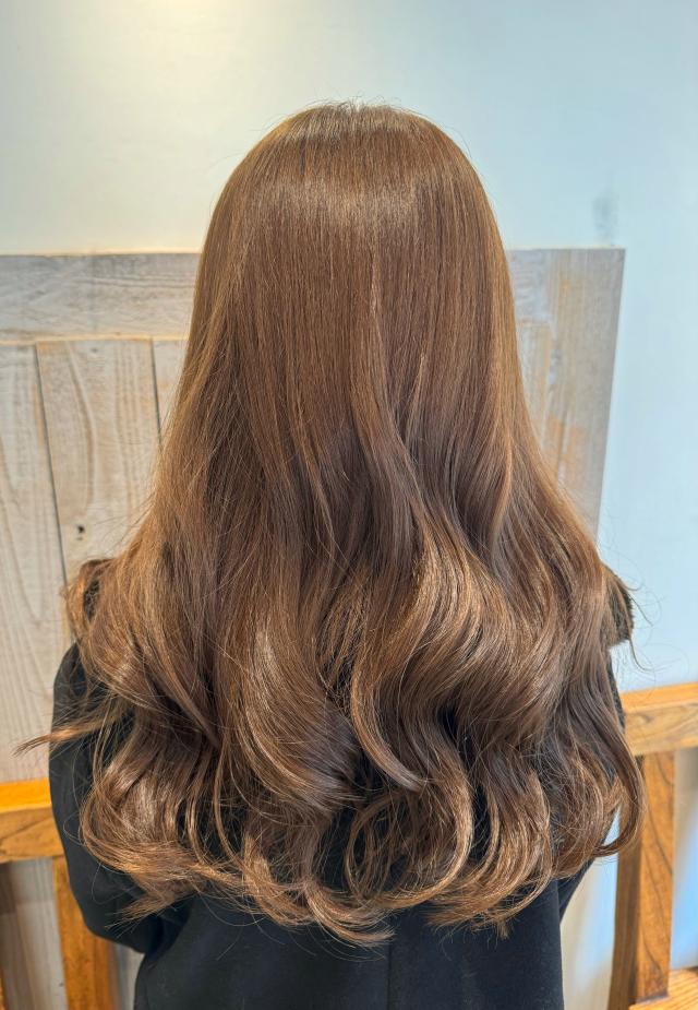 【大阪梅田】透明感カラー+ヘアアレンジ