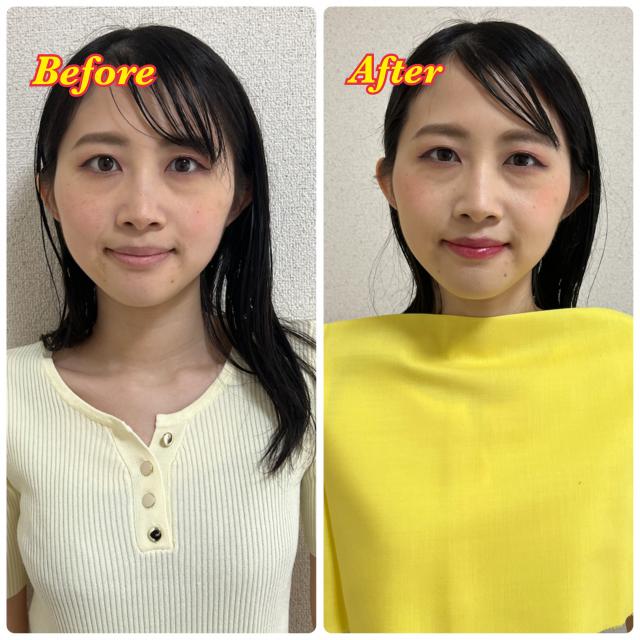 【SNS用】顔分析+パーソナルカラー診断+フルメイクレッスン