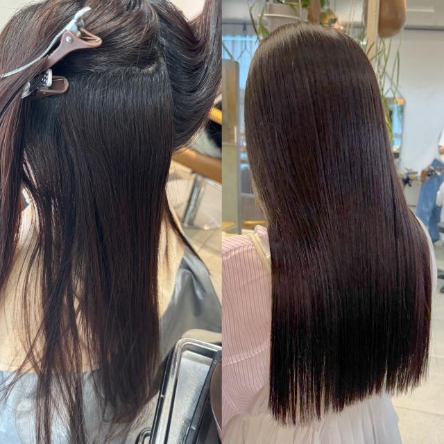 【美髪フルコースメニュー🤍】カット+縮毛矯正+ケアカラー
