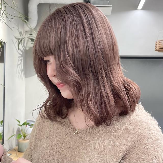 💖〔ケアブリーチリタッチ(3センチ以内)+ケアカラー+Aujuaクイックトリートメント〕ダメージ94%カット