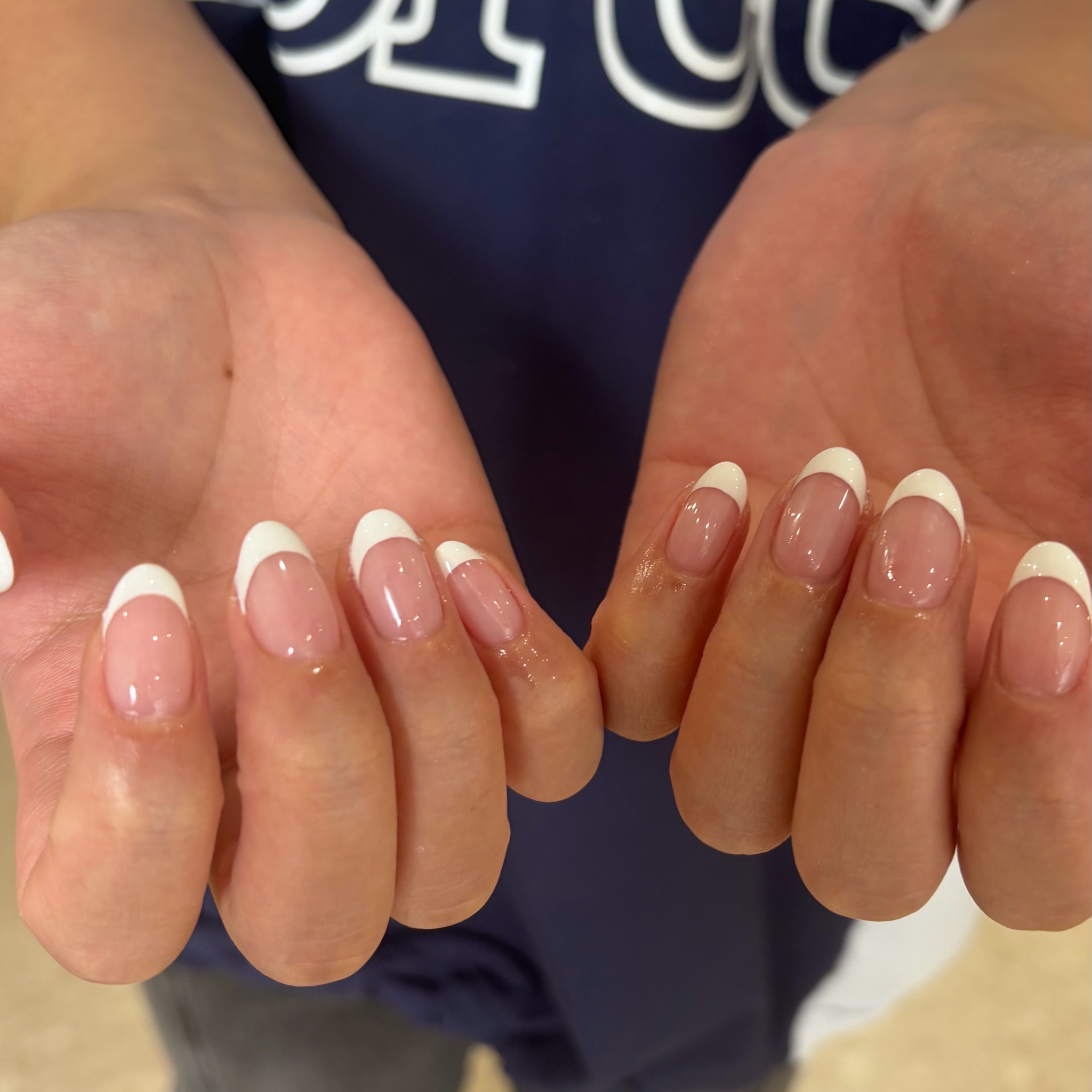 【HAND】9/30 限定オフあり 白フレンチ(ベースカラーなし)