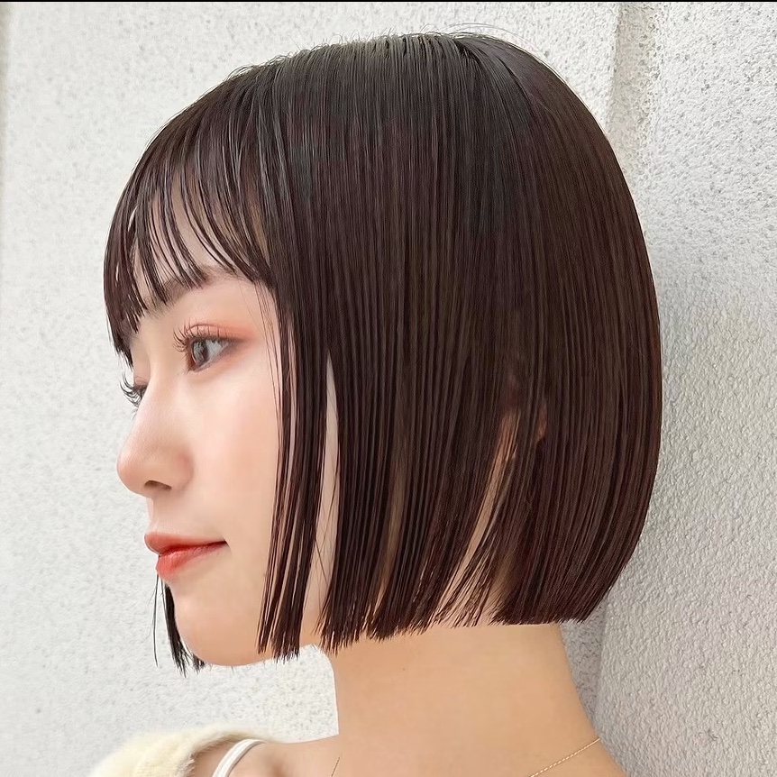 レイヤーなしぱつっとボブ(トリートメント付き)